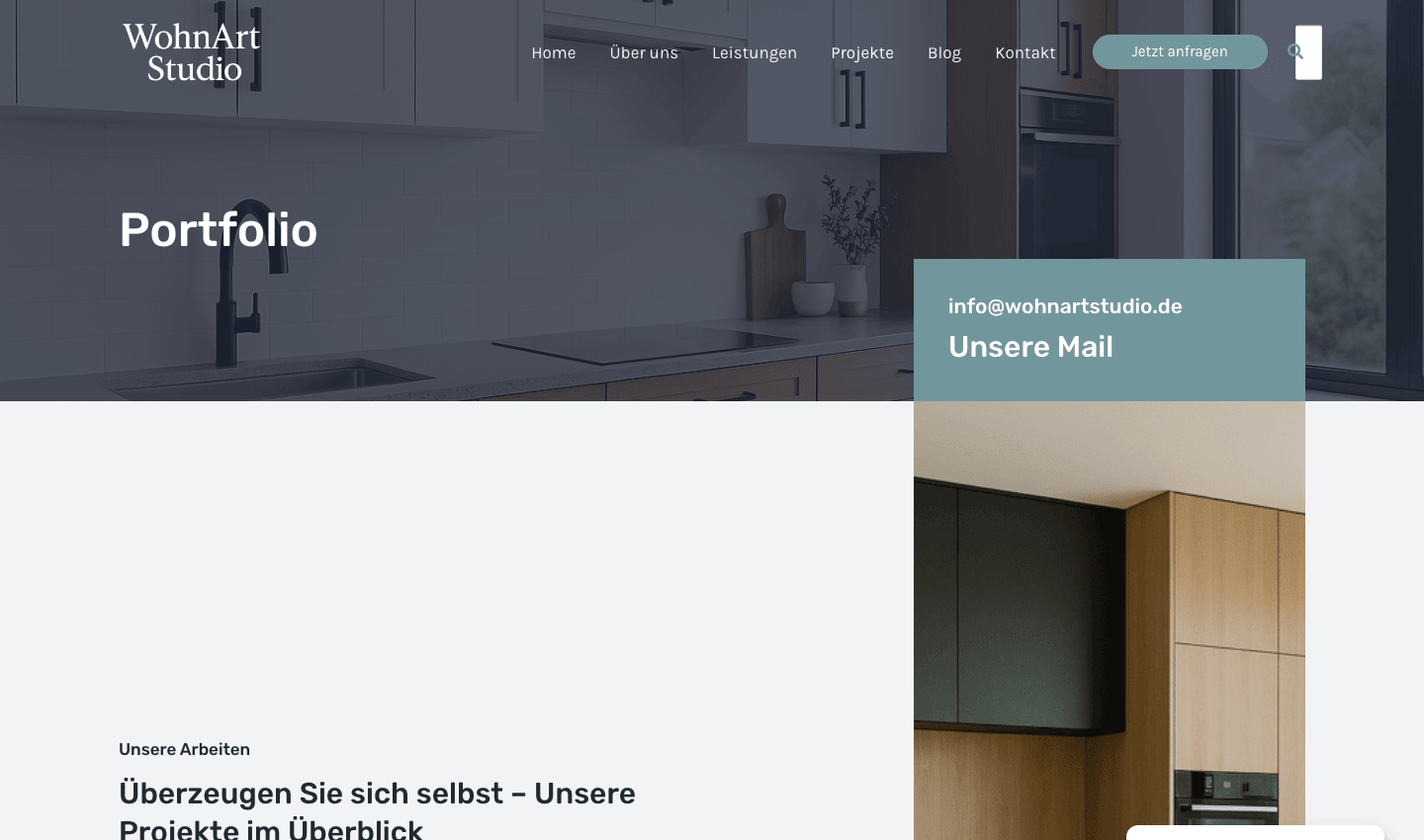 WohnArt Studio portfolio of completed projects