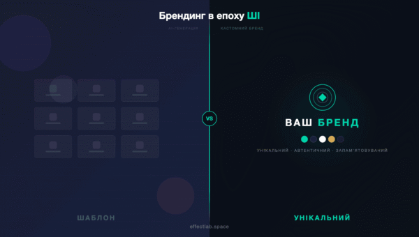 AI-згенерований шаблонний брендинг проти унікальної ідентичності бренду